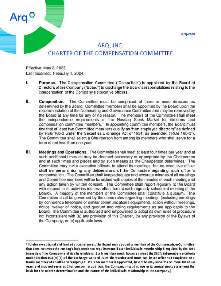 Compensation Committee Charter 