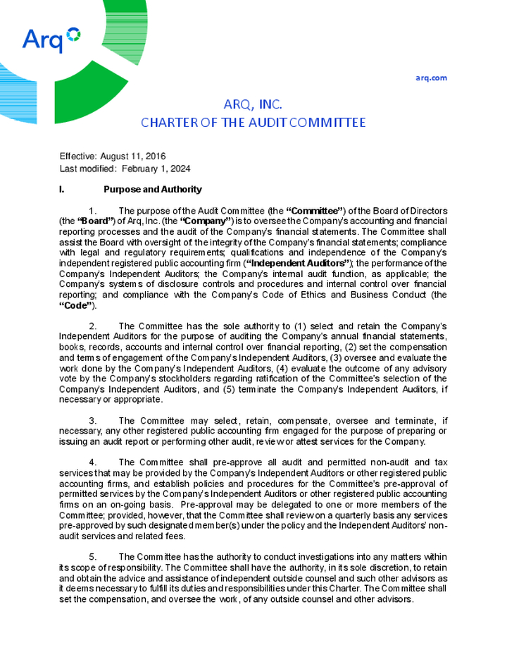 Audit Committee Charter 